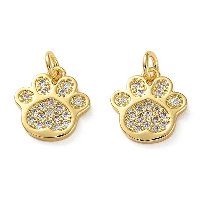 Латунные микропаве прозрачные подвески с фианитом, лапы печатать прелести