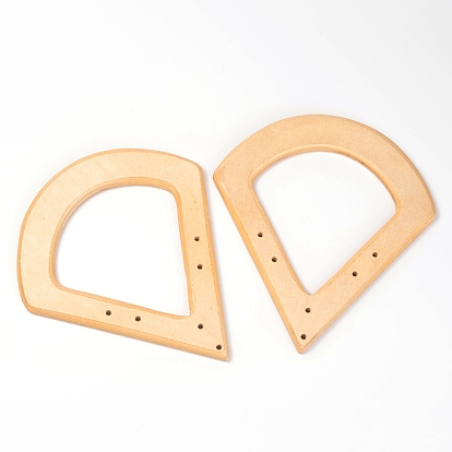 Wood Bag Handle, for Bag Replacement Accessories, Sector Shaped