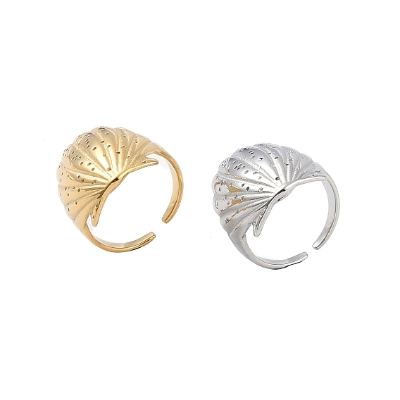 304 открытая манжета в форме раковины из нержавеющей стали для женщин