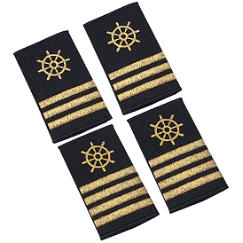 2 пары 2 стили полиэстеровые навигаторские эполеты, пришиваем значки на плечи из фетровой ткани