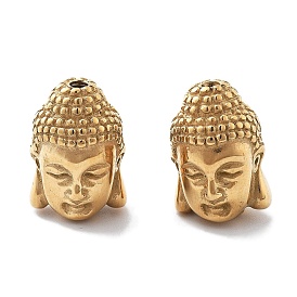 PVD Vacuum Plating 304 Stainless Steel Beads, Buddha Head