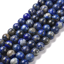 Lapis lazuli naturales hebras de perlas redondas