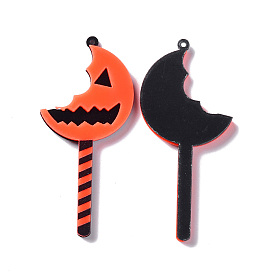 Acrylic Pendant, Halloween Pumpkin Sticks