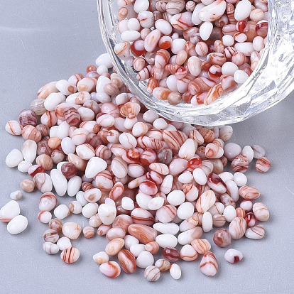Baking Paint Glass Seed Beads, For Nail Art Decoration Accessories, No Hole/Undrilled, Chip