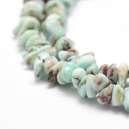 Natural Larimar Beads Strands, Chip