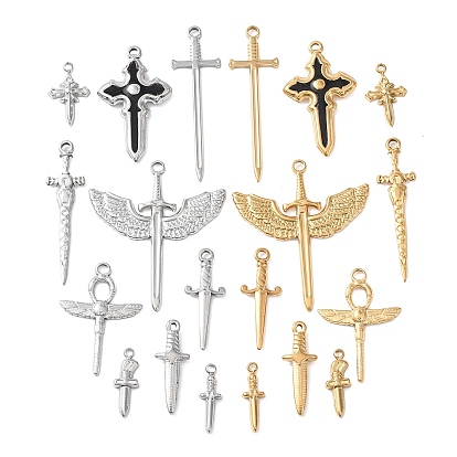 10 шт. 304 подвески из нержавеющей стали, крест очарование