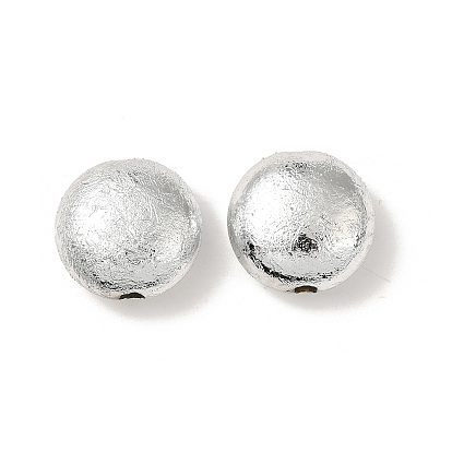 УФ-покрытие ccb пластиковые бусины, текстура, плоско-круглые