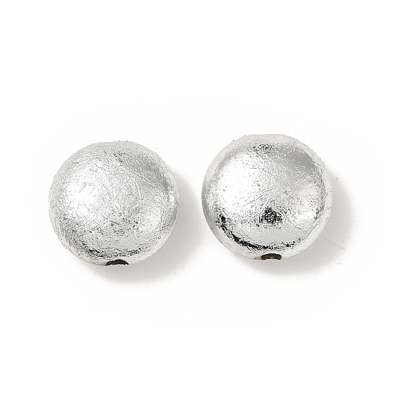 УФ-покрытие ccb пластиковые бусины, текстура, плоско-круглые