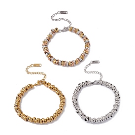 304 bracelet perlé anneau en acier inoxydable pour femme