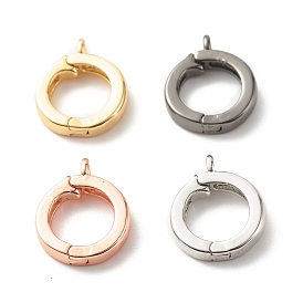Eco-Friendly Brass Charms, Openable Pendants Long-Lasting Plated, Lead Free & Cadmium Free, Ring