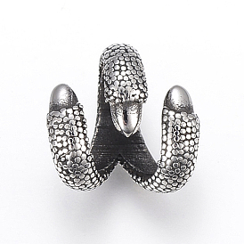 304 Stainless Steel Slide Charms, Claw