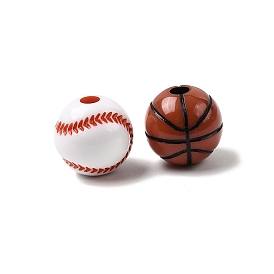 Спортивные непрозрачные акриловые бусины