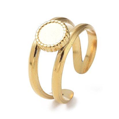 304 компоненты открытого кольца манжеты из нержавеющей стали, настройки кольца чашки безеля, плоско-круглые