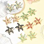 Starfish 304 Stainless Steel Enamel Stud Earrings, Golden