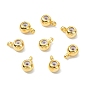 SHEGRACE Brass Tube Bails, with Rubber inside, Bail Beads, Cadmium Free & Nickel Free & Lead Free