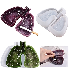 Silicone Ashtray Molds, Resin Casting Molds, for UV Resin, Epoxy Resin Craft Making, Lung