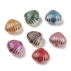 Непрозрачные акриловые бусины, окрашенные распылением, формы раковины, матовые