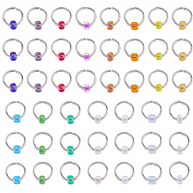 45 шт. 15 цвета 304 маркеры фиксирующих стежков из нержавеющей стали, со стеклом