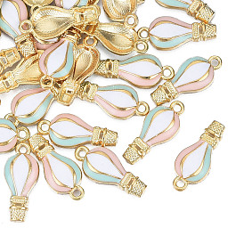 Подвески из эмали и сплава, золотой свет, без кадмия, без никеля и без свинца, воздушный шар