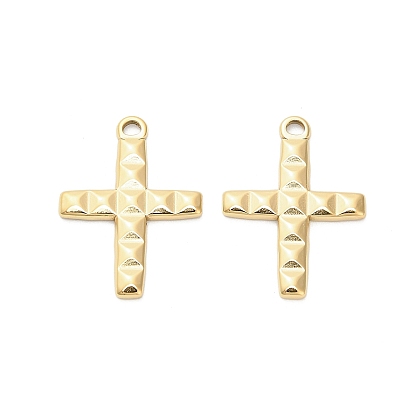 304 подвески из нержавеющей стали, крестик, ионное покрытие (ip)