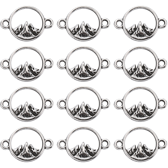 120 шт. подвески из сплава в тибетском стиле, кольцевые связи с горой