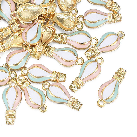 Подвески из эмали и сплава, золотой свет, без кадмия, без никеля и без свинца, воздушный шар