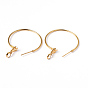 Brass Earring Findings Hoops, DIY Material for Basketball Wives Hoop Earrings, Nickel Free