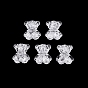 Transparent Crackle Acrylic Beads, Bear