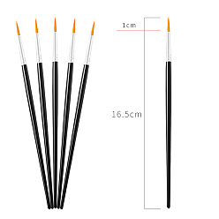 Stylo pinceau en plastique pour dessin de calligraphie chinoise, avec poils de brosse en nylon, stylo à dessin pour débutants