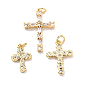 Латунные микро проложить кубического циркония подвески, крест прелести, без кадмия, без никеля и без свинца, с целью перехода в кольце