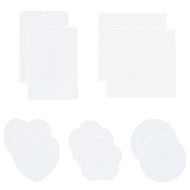 10шт. 5 стили квадратная бумага для рисования с текстурой пенопласта, с использованием крафтового пенопласта и хлопчатобумажных чистящих салфеток из древесной целлюлозы.