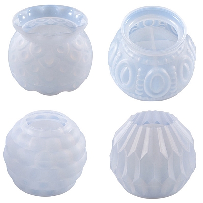 DIY Candle Silicone Molds, Decoration Making, for Candle Making, Food Grade Silicone, Embossed Bowl Shape