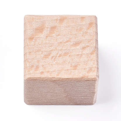 Beech Wooden Stamp, for Scrapbooking, Square