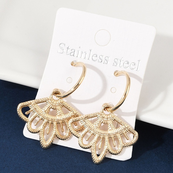 304 из нержавеющей стали серьги, вентилятор, ионное покрытие (ip)