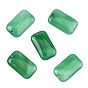 Подвески из натурального зеленого оникса, окрашенная и подогревом, прямоугольник амулеты