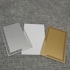 Aluminum Blank Thermal Transfer Business Cards, Rectangle