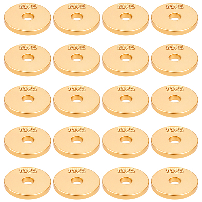 20шт. плоские круглые шайбы из стерлингового серебра, с замшевой тканью из поликарбоната квадратной серебряной полировальной салфеткой