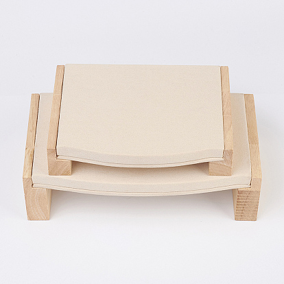 Вуд ювелирные изделия дисплеев, с искусственной замши