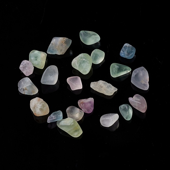 Natural Fluorite Chip Beads, No Hole/Undrilled