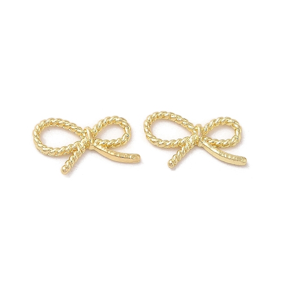 Rack Plating Alloy Linking Rings, Bowknot