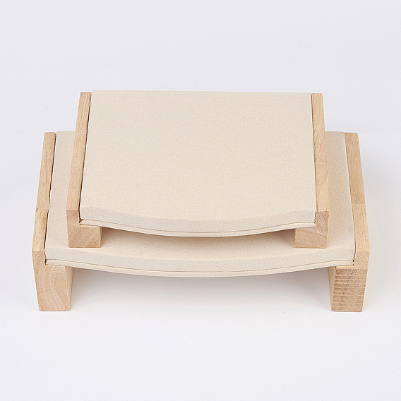 Вуд ювелирные изделия дисплеев, с искусственной замши