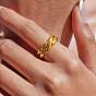 Wave 304 Stainless Steel Finger Rings for Women