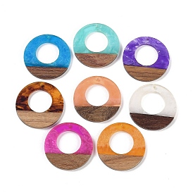 Resin & Wood Pendants, Ring Charms