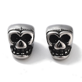 304 Stainless Steel Beads, Skull