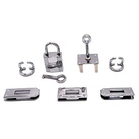 Наборы застежек для сумок из сплава, фурнитура для закрытия кошелька, с железной прокладкой, разнообразные