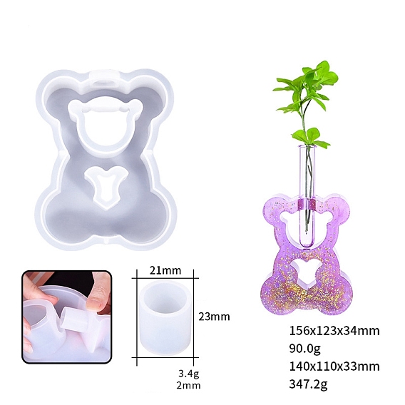 Пищевые силиконовые формы для ваз своими руками, медведь