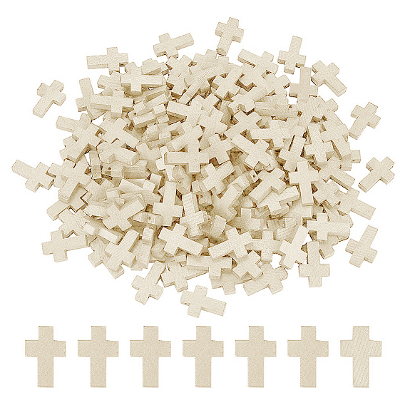 200 деревянные подвески, крест подвески, окрашенные, без свинца