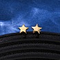 304 из нержавеющей стали серьги, ионное покрытие (ip), звезда