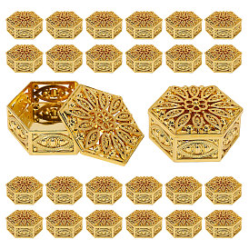 Plastic Candy Boxes, Hollow Flower Hexagon Cases for Candy
