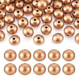 Природных шарики древесины, без свинца, окрашенные, круглые